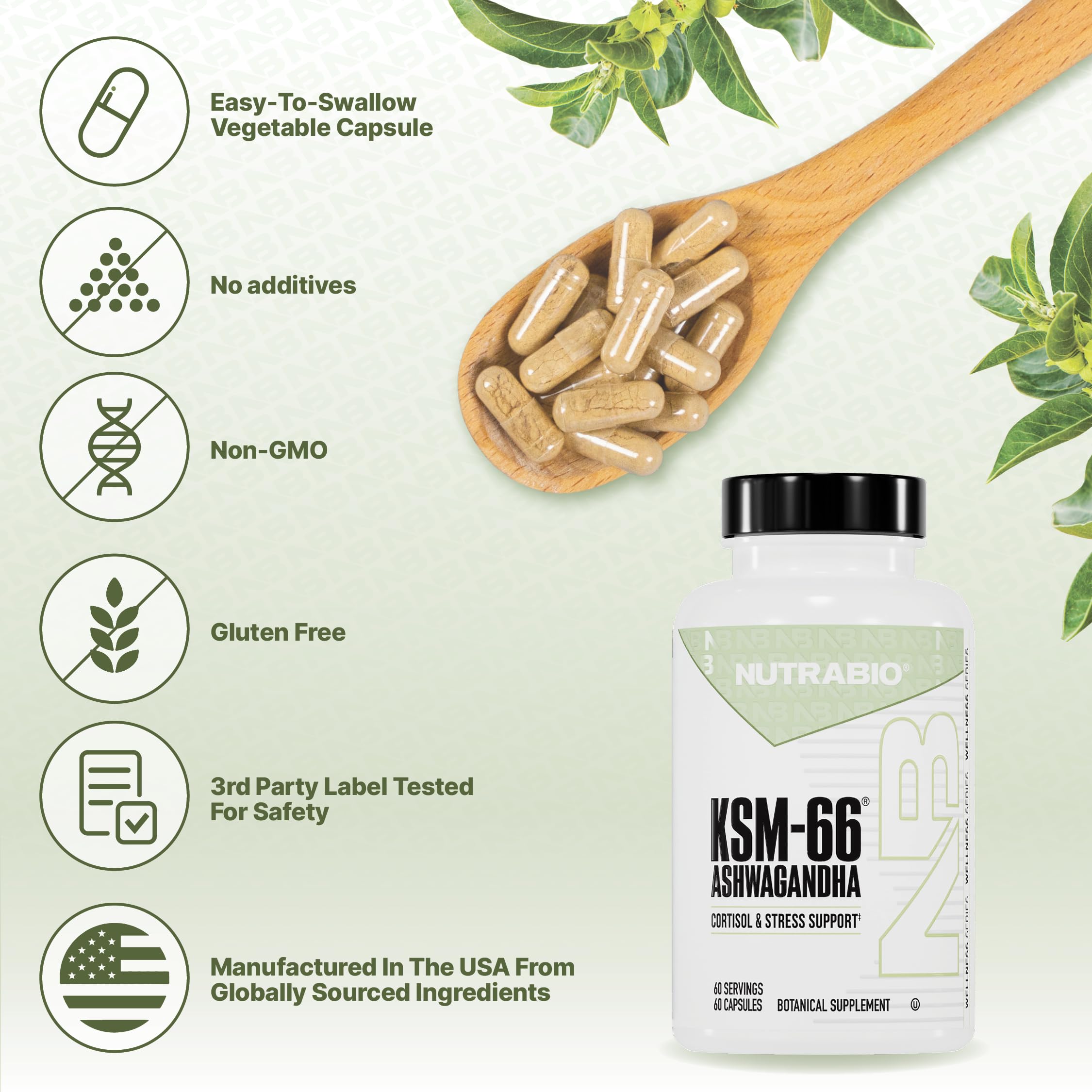 NutraBio cápsula junto a cinta de entrenamiento para energía y enfoque