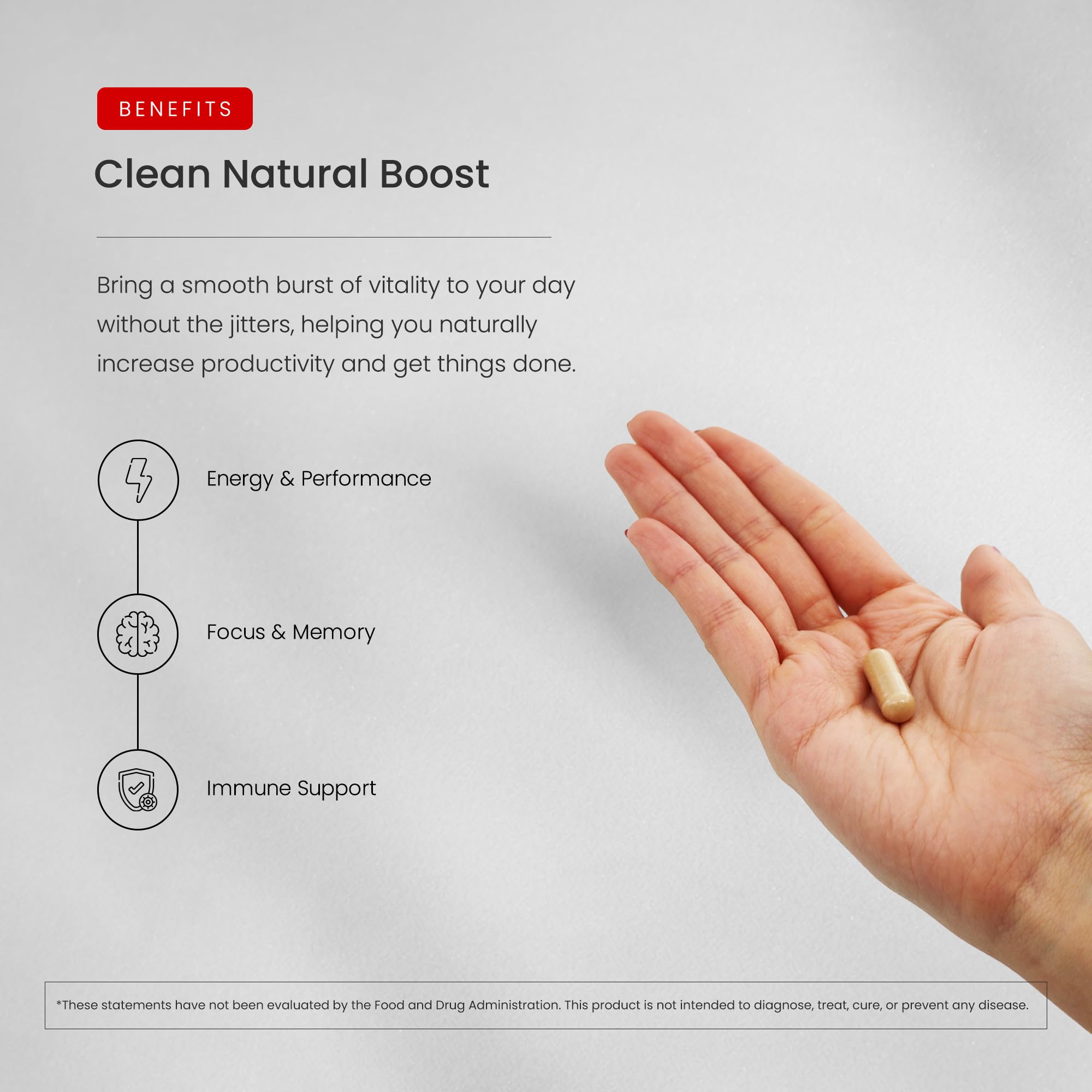 NutraChamps capsule close-up showing smooth coating for reliable dosing