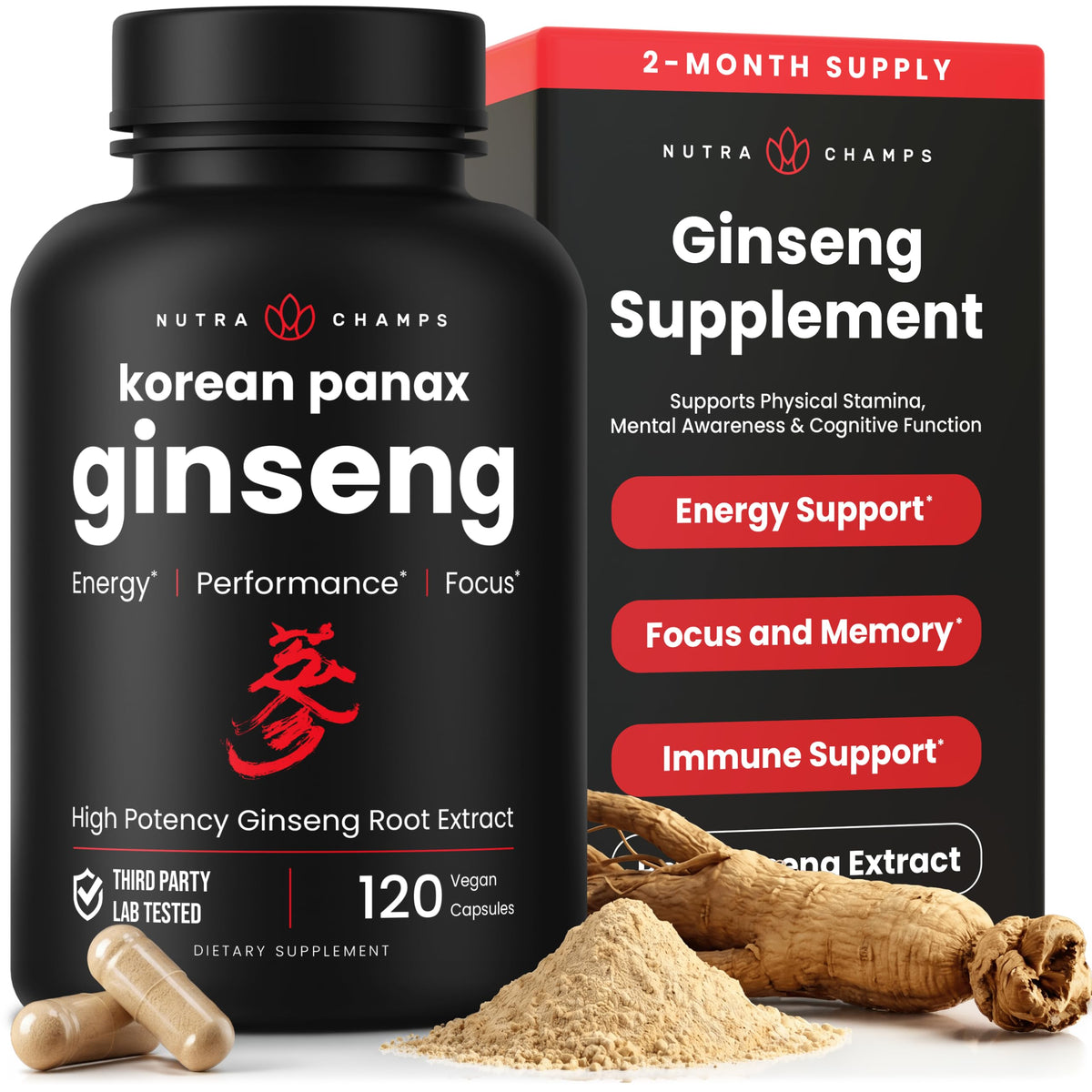 NutraChamps front packaging showing bottle and branding for confident choice