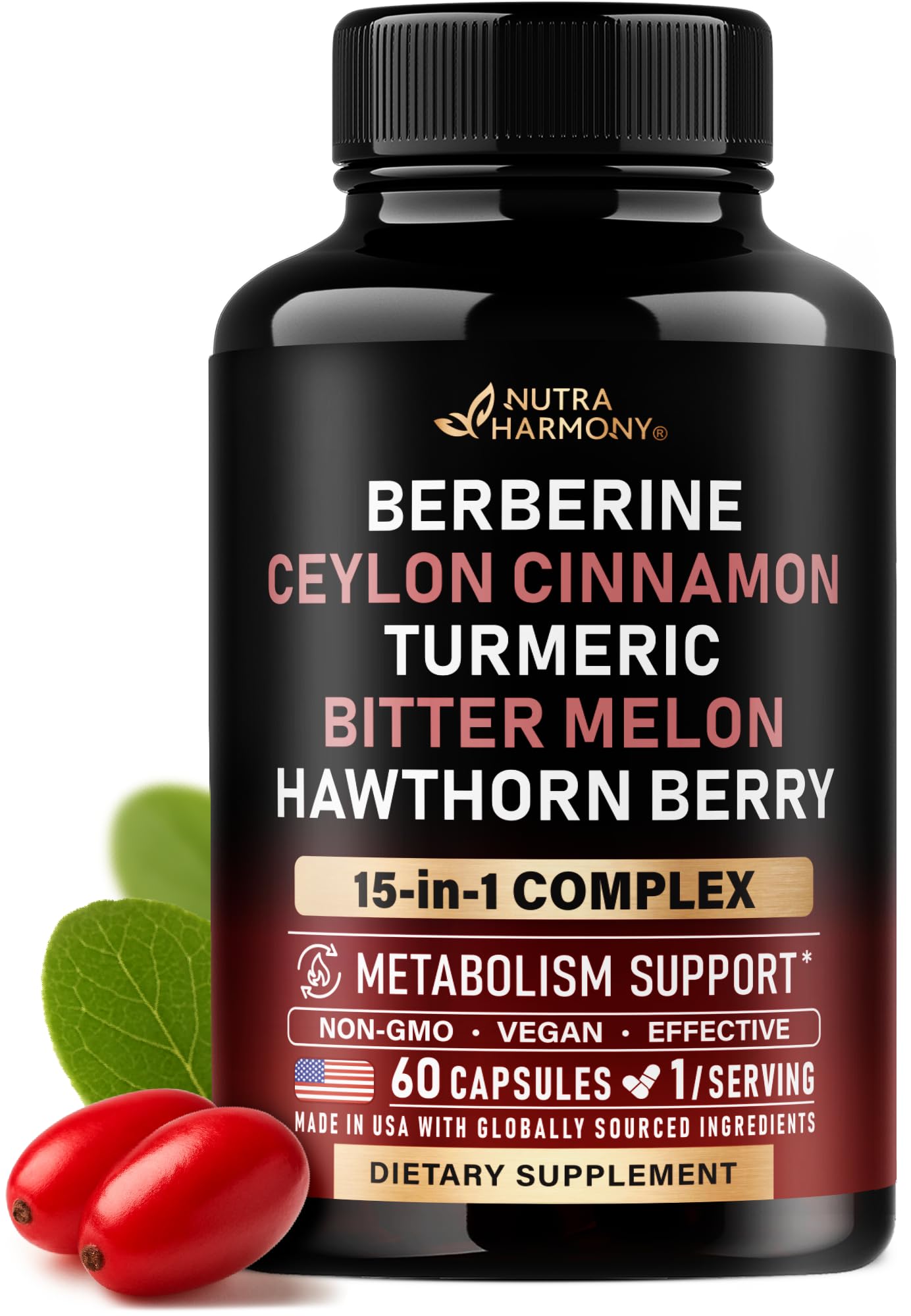 NUTRAHARMONY frente del envase mostrando diseño y cantidad de cápsulas