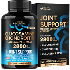 NUTRAHARMONY frasco frontal mostrando diseño y dosis para movilidad