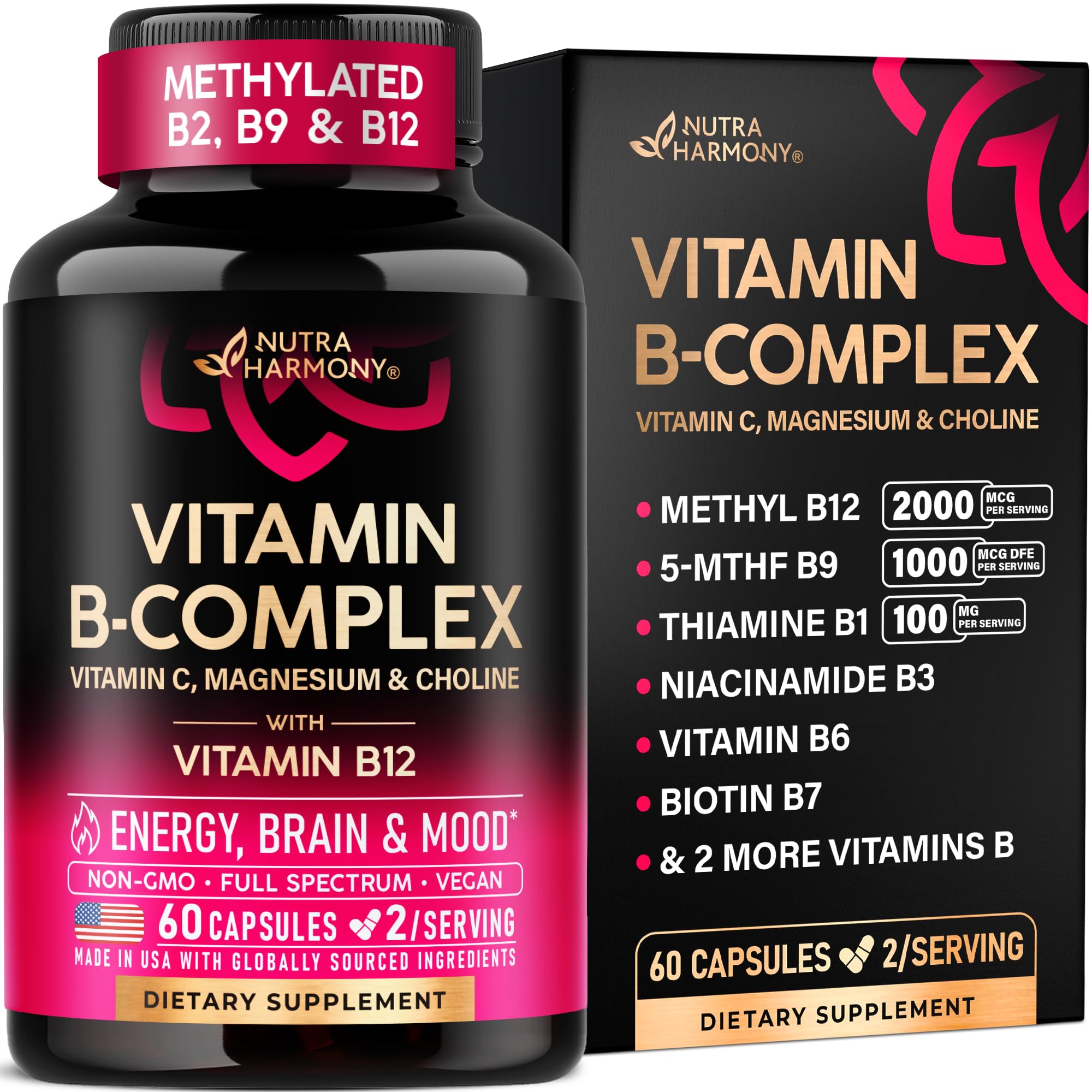 NUTRAHARMONY envase frontal mostrando diseño y beneficios visibles