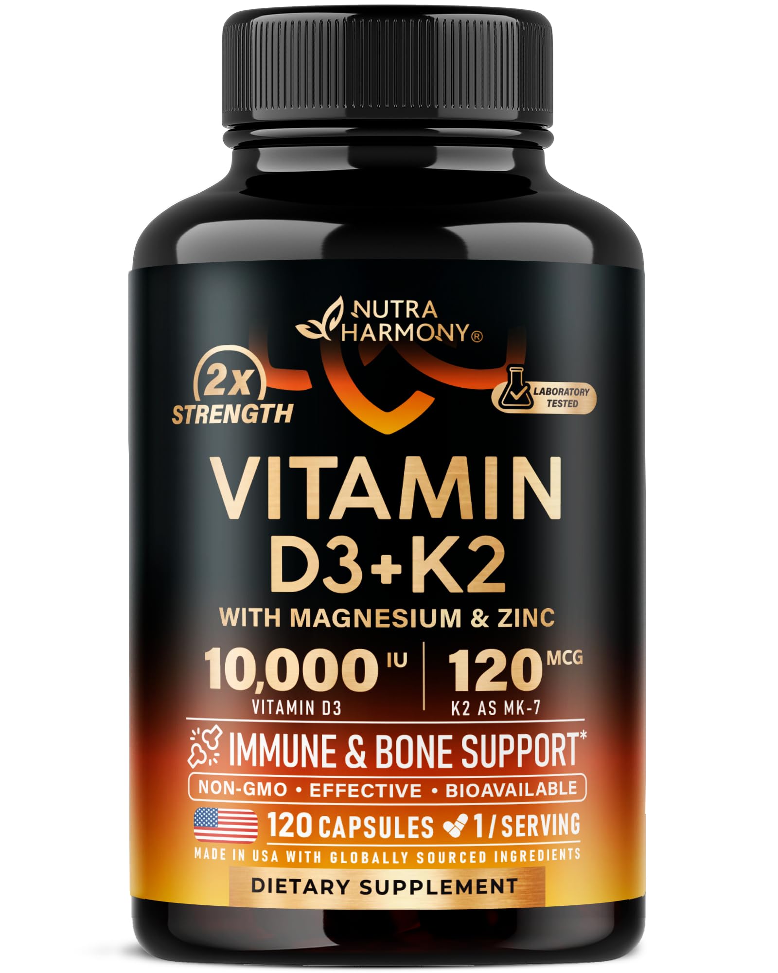 NUTRAHARMONY envase frontal mostrando dosis alta y cantidad