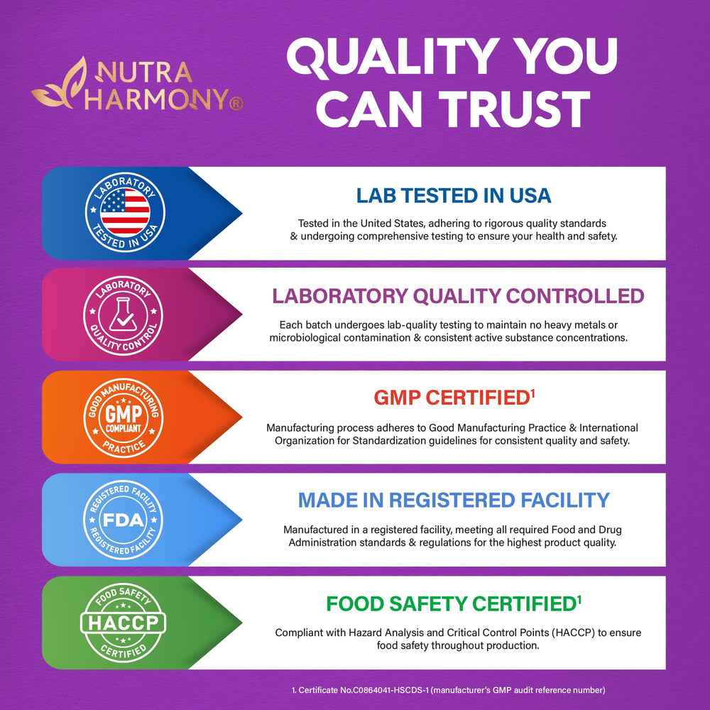 NUTRAHARMONY etiqueta nutricional y recomendaciones de consumo visibles
