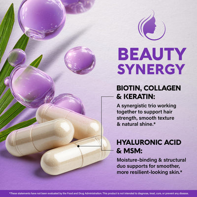 NUTRAHARMONY label close-up highlighting ingredient transparency and dosages