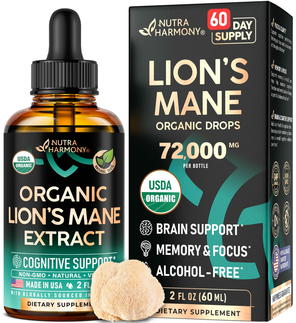 NUTRAHARMONY frasco frontal mostrando etiqueta clara y beneficio mental