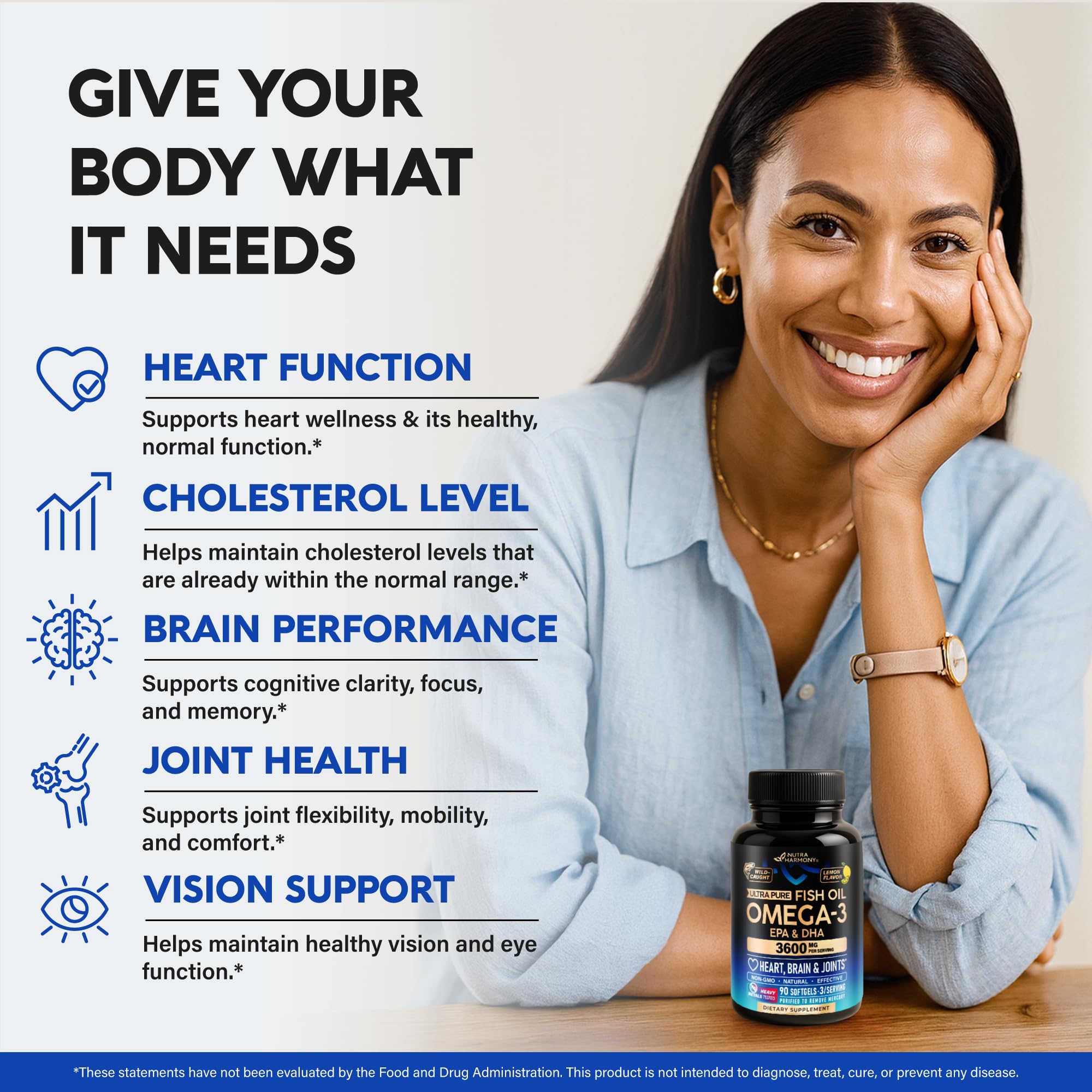 NUTRAHARMONY primer plano de cápsulas blandas fáciles de tragar