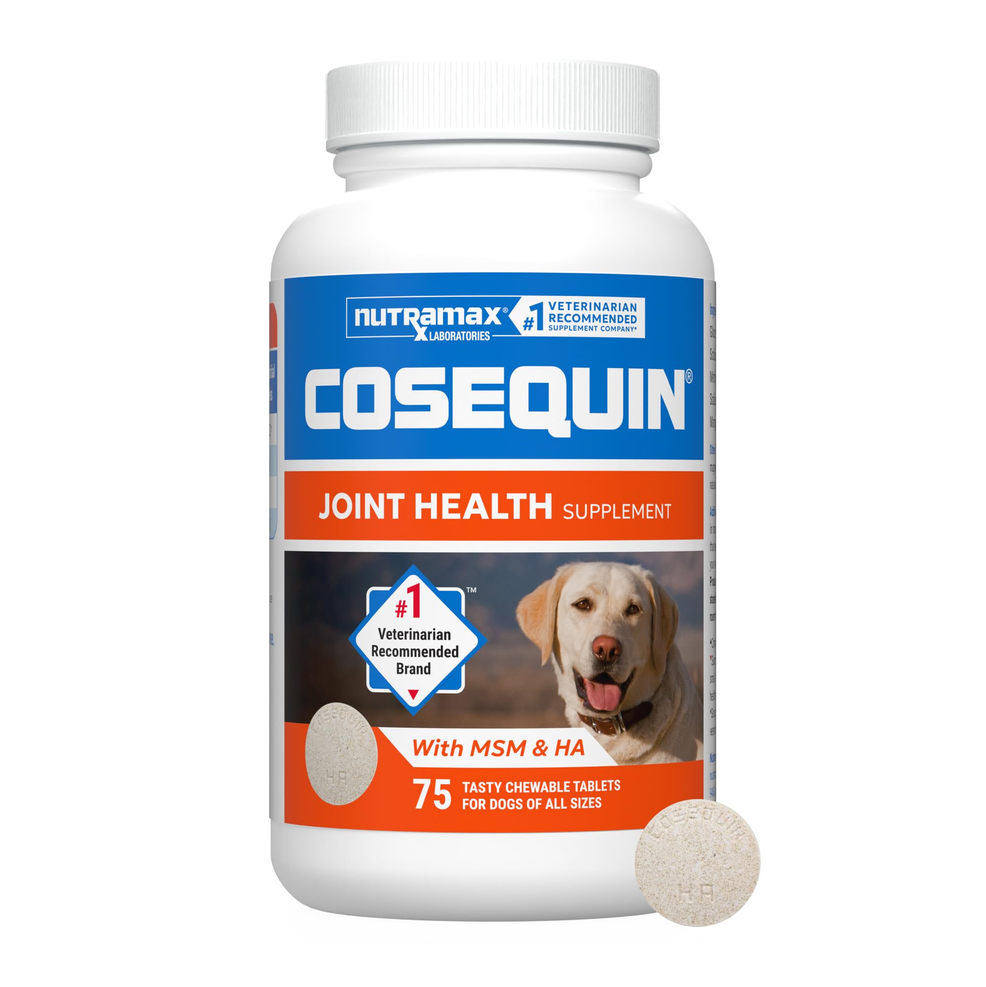 Nutramax Cosequin paquete frontal mostrando etiqueta clara y beneficios