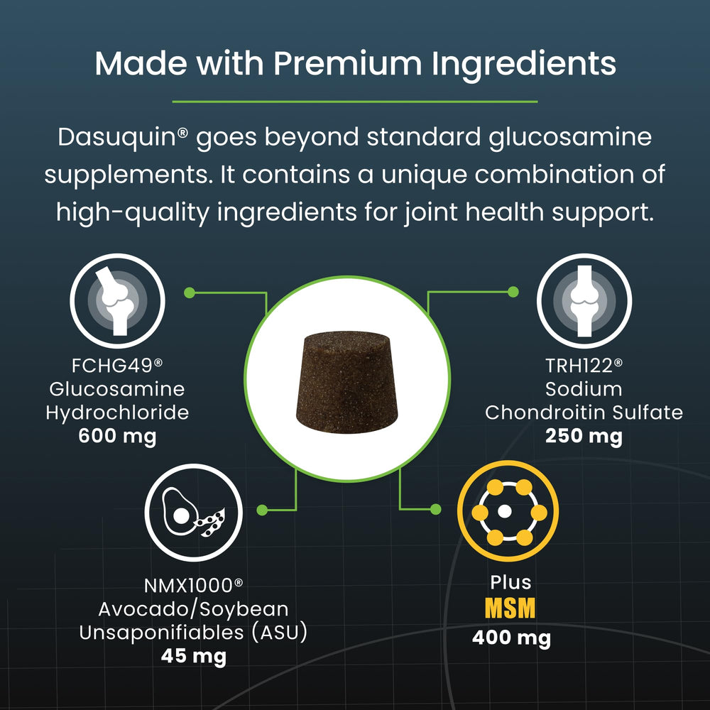 Nutramax Dasuquin MSM perro aceptando masticable muestra palatabilidad