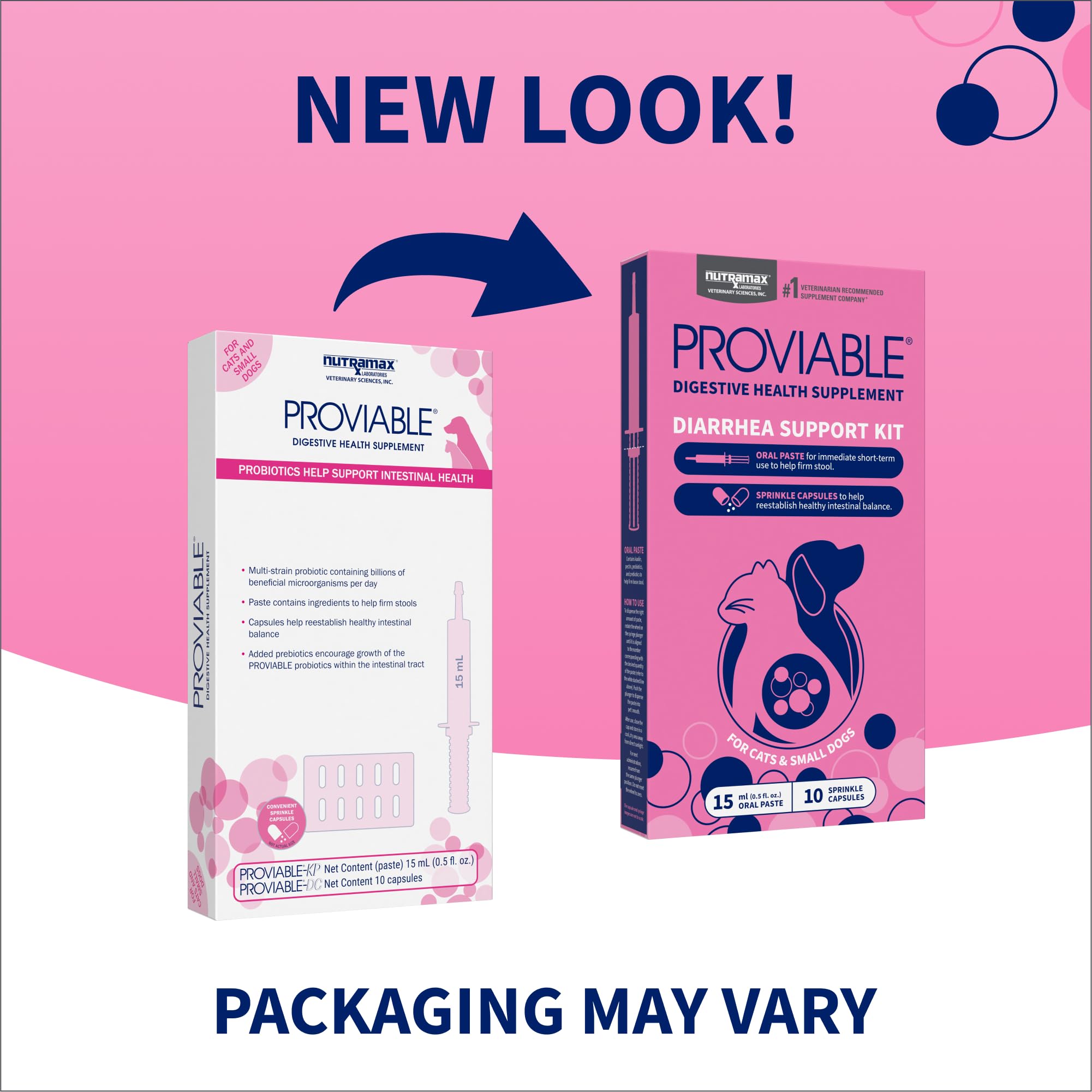 Nutramax Proviable jeringa con pasta, aplicación precisa para heces más firmes