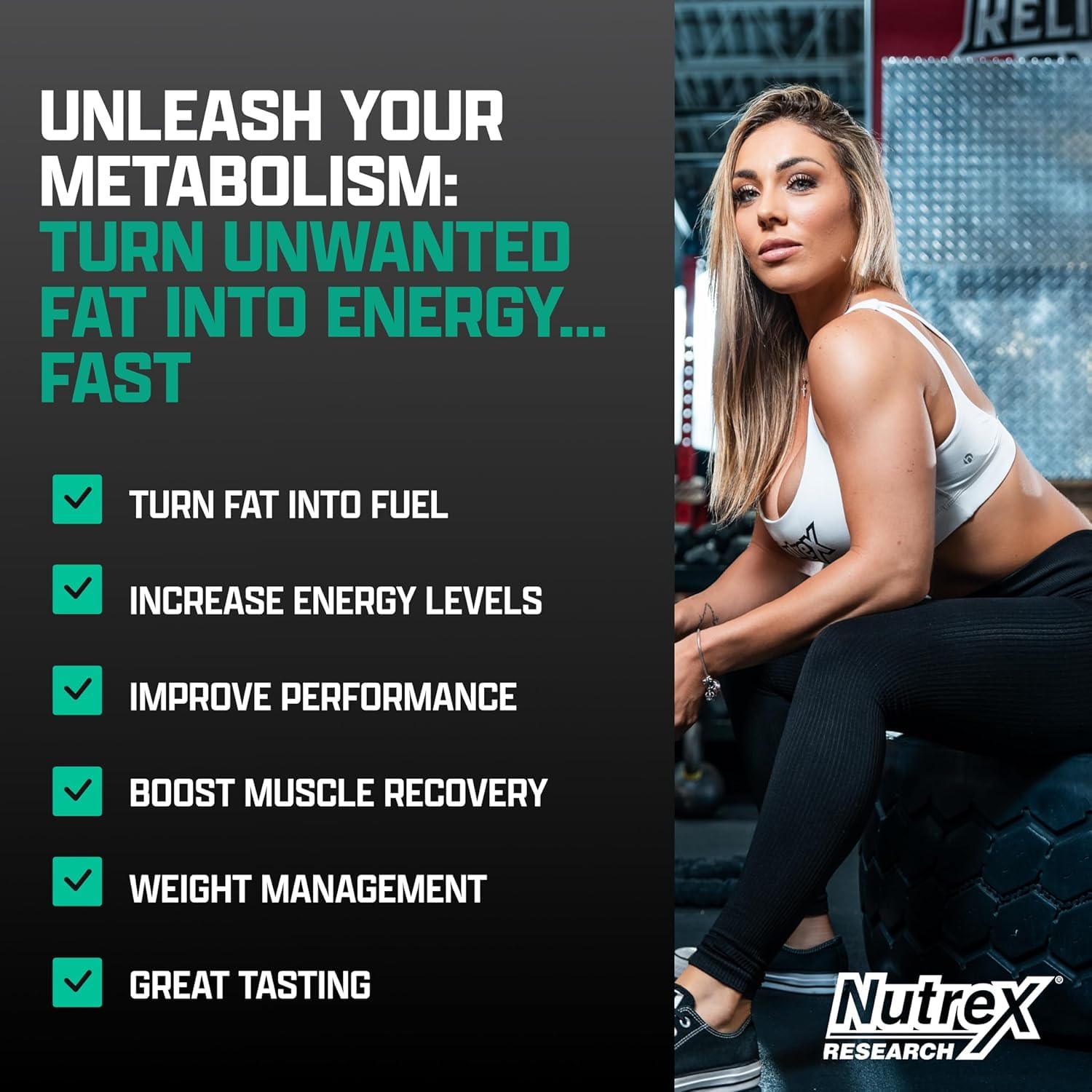 Botella Nutrex Research con dosificador que facilita 3000 mg por toma
