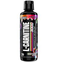 Nutrex Research frasco frontal mostrando etiqueta y sabor Sour Gummy Worms