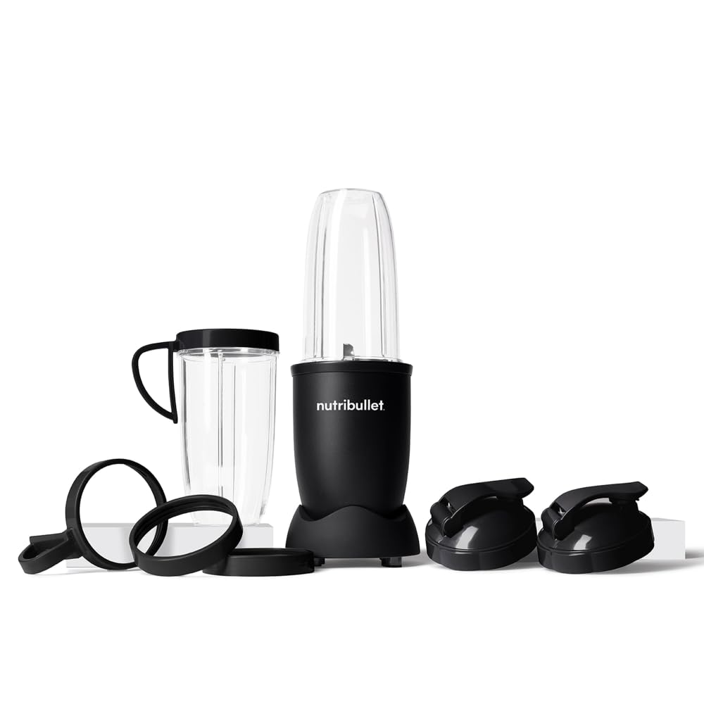 NutriBullet Pro 900 MatteBlack front view showing compact design and power