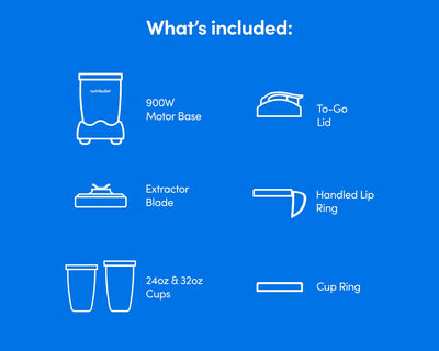 nutribullet Pro comparación escala con mano muestra tamaño compacto