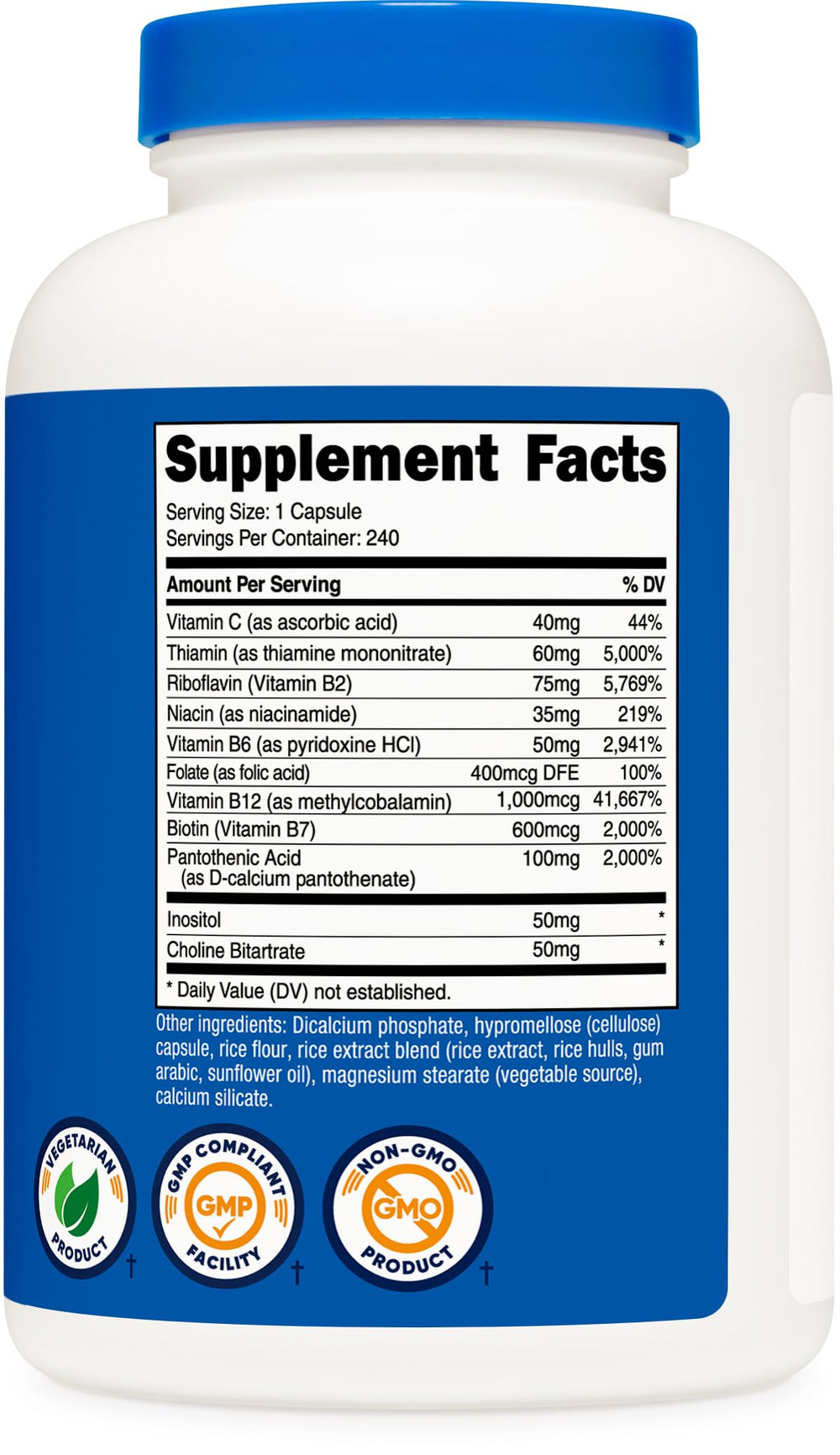 Nutricost bottle on a kitchen shelf with natural light, lifestyle convenience shown