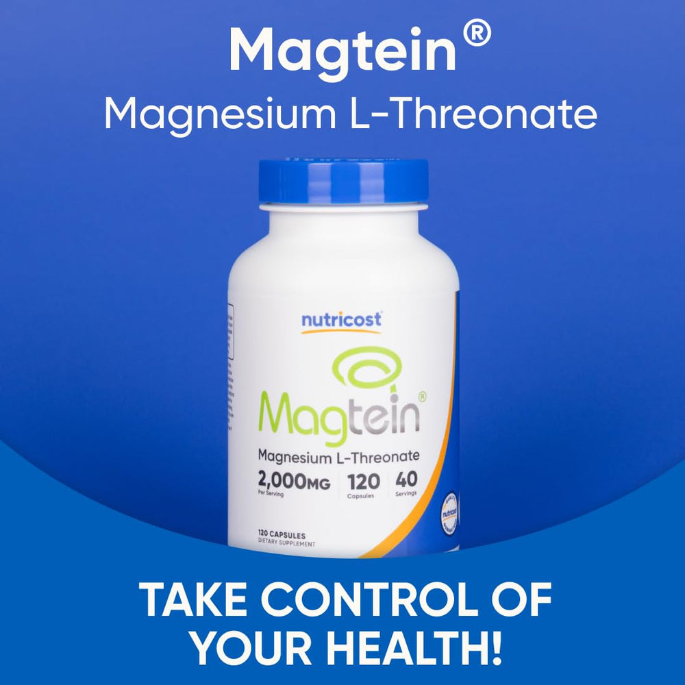 Nutricost frasco junto a mano para comparar tamaño del producto