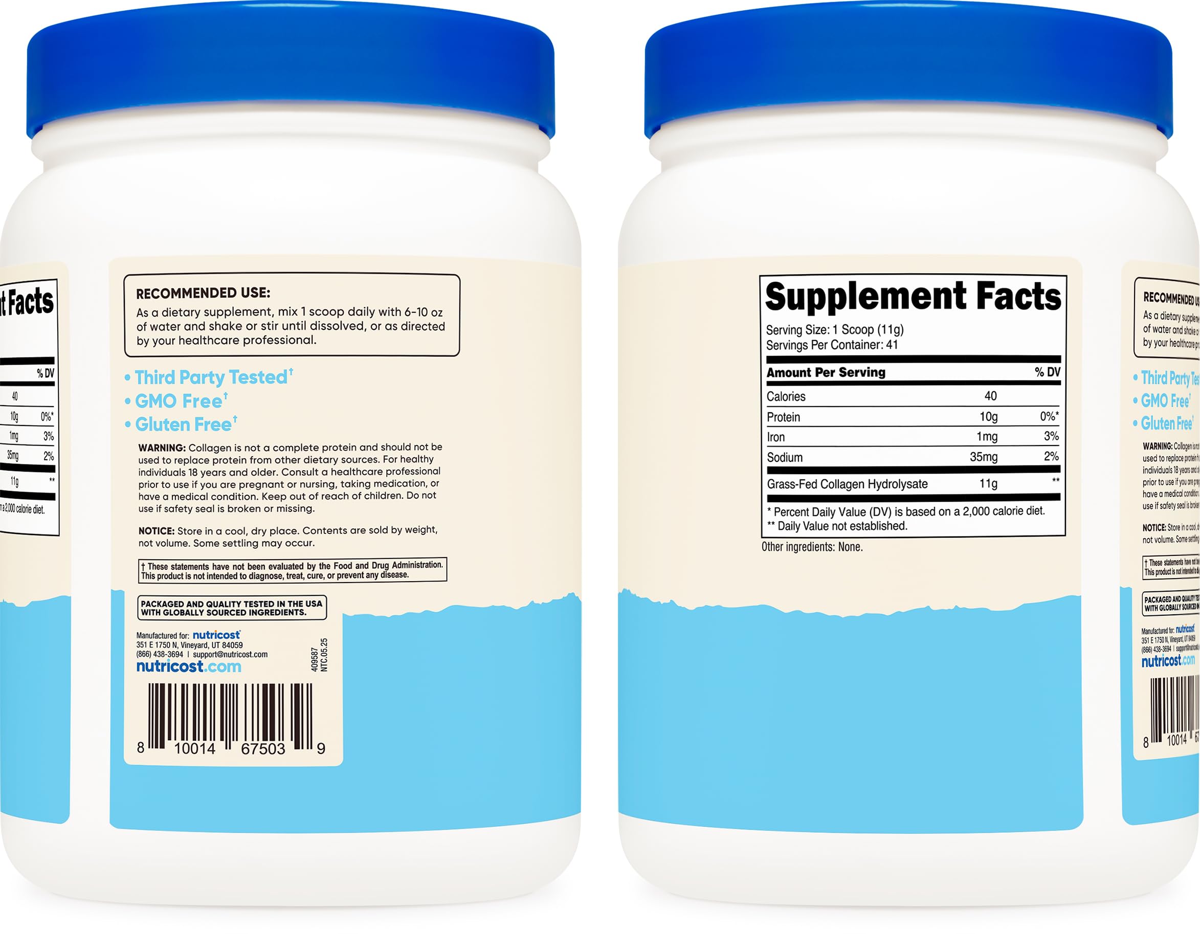 Nutricost mezcla disuelta en vaso sin grumos, rápida disolución