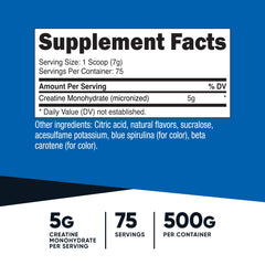 Nutricost close-up of micronized creatine texture for easy mixing
