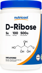 Nutricost envase frontal mostrando etiqueta clara y beneficios