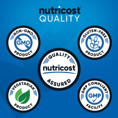 Nutricost textura en primer plano, polvo fino y mezcla instantánea