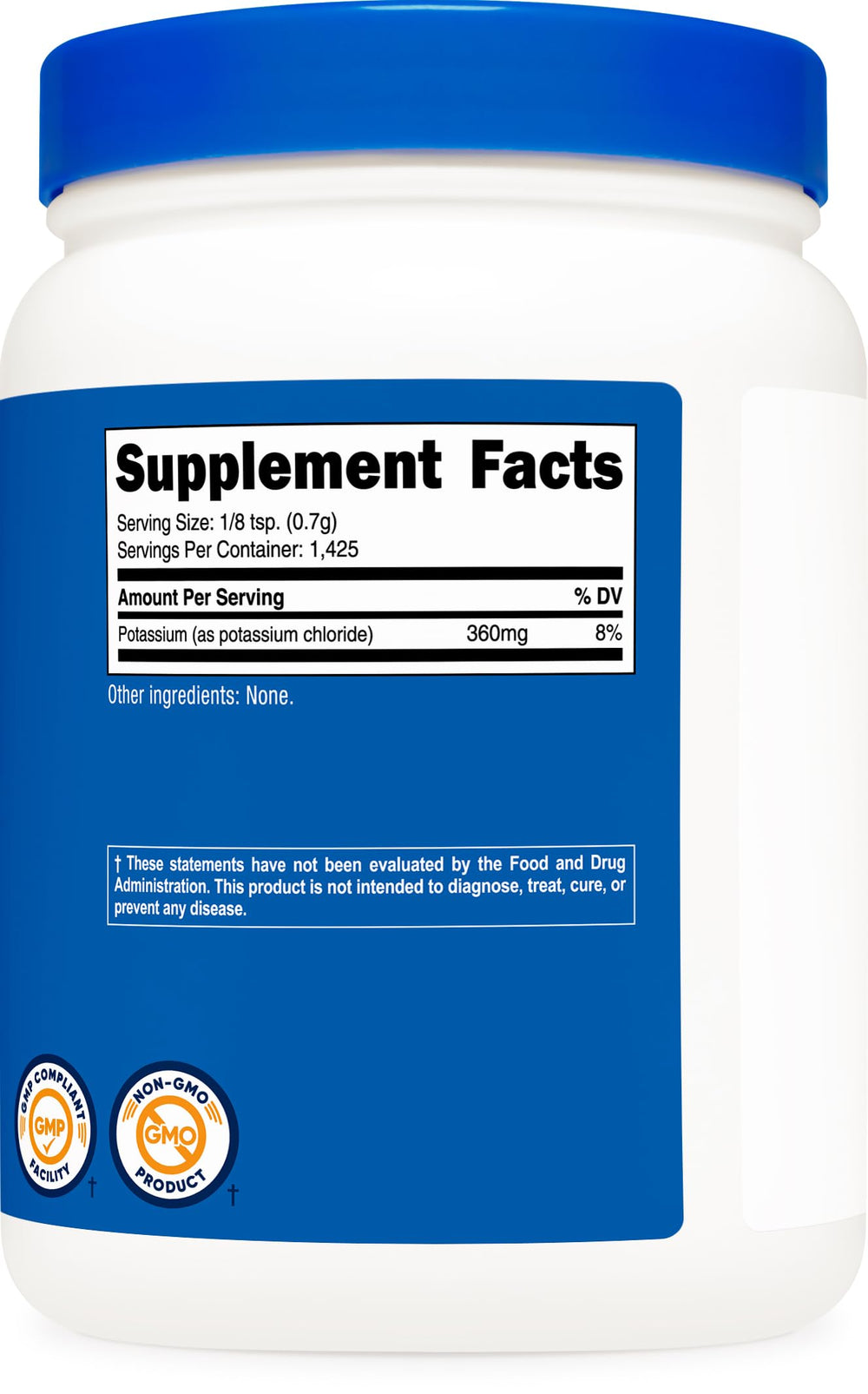 Nutricost etiqueta con certificaciones NSF GMP y prueba por terceros