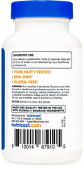 Nutricost etiqueta con información nutricional y certificaciones visibles