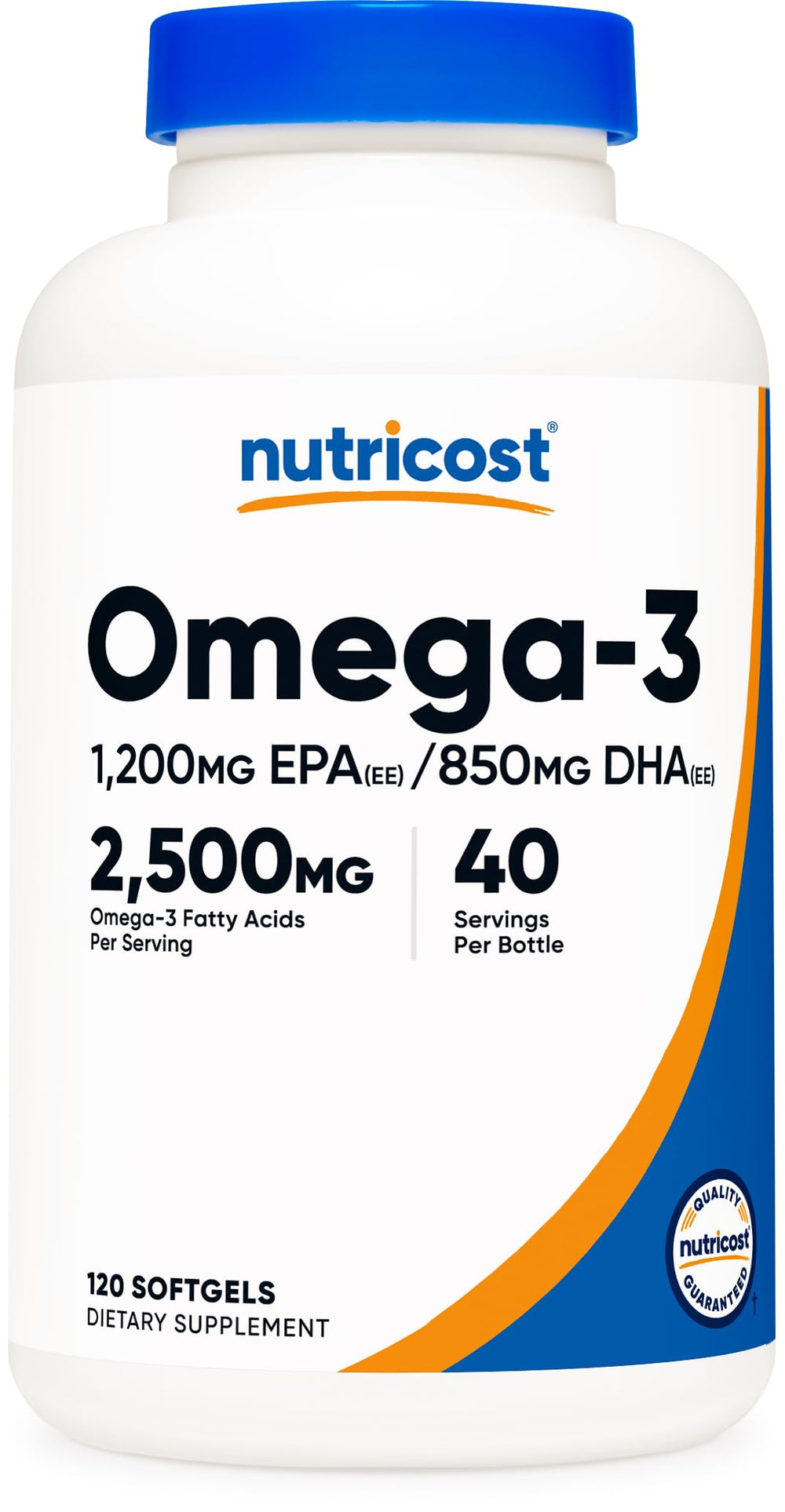 Nutricost front packaging showing bottle and label, clear potency information