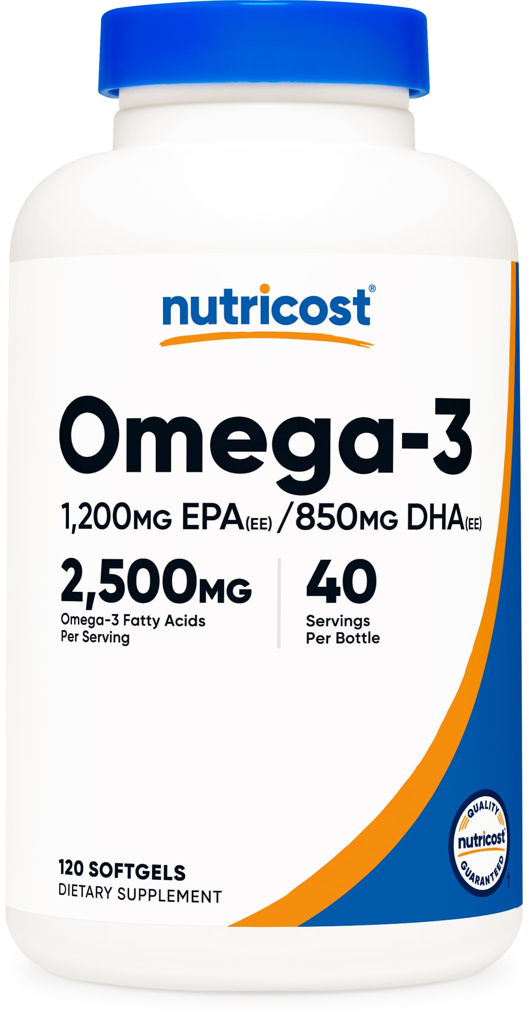 Nutricost front packaging showing bottle and label, clear potency information