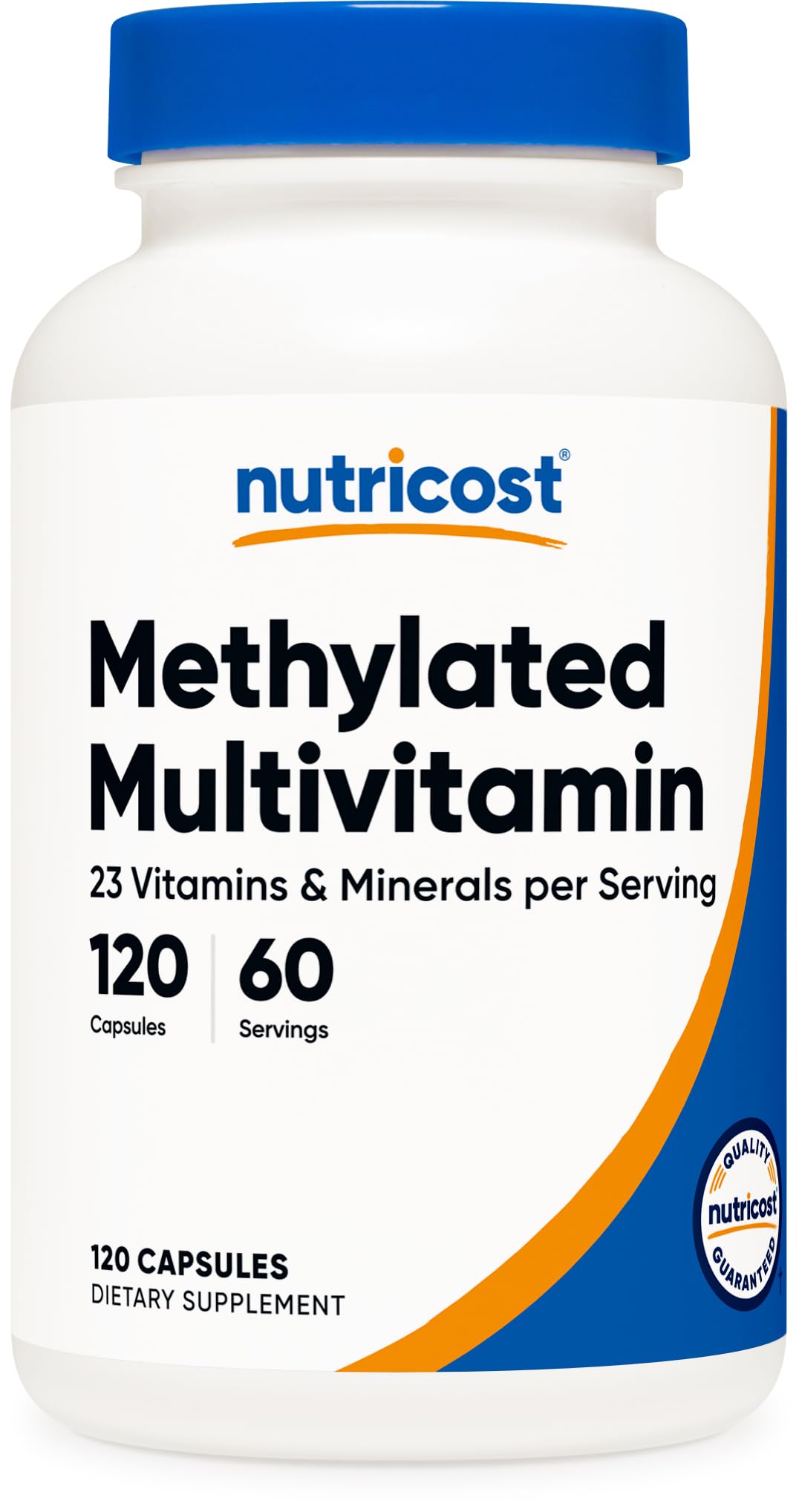 Nutricost frasco frente mostrando etiqueta y beneficios