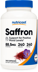 Nutricost frasco frontal mostrando 240 cápsulas y facilidad de uso