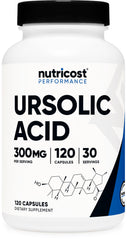 Nutricost frasco frontal mostrando 120 cápsulas y etiqueta clara
