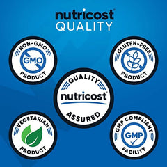 Nutricost GABA comparación de tamaño del frasco mostrando suministro