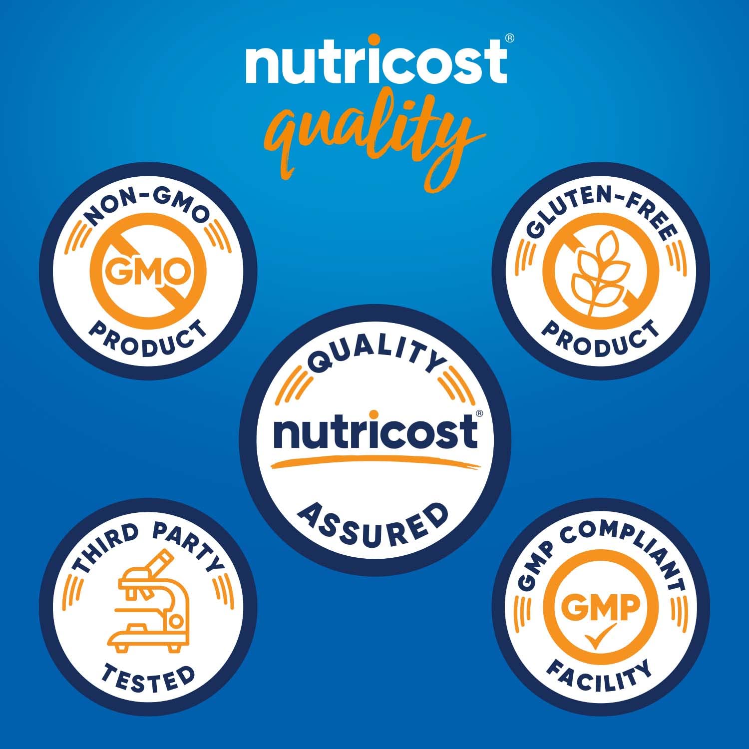Nutricost etiqueta legible con certificaciones y lista de ingredientes