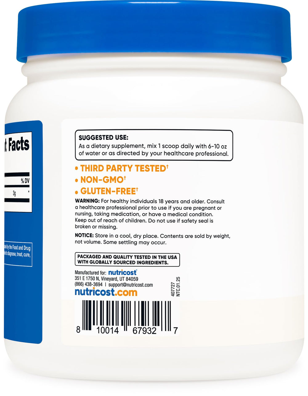 Nutricost mixed in shaker bottle illustrating easy mixing and ready-to-drink supplementation