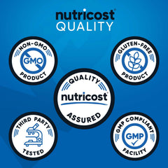 Nutricost powder being stirred in water demonstrating smooth blend