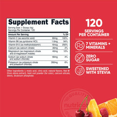 Nutricost polvo textura y color punch para mezcla rápida y agradable