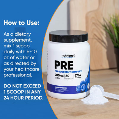 Nutricost powder pouring into shaker illustrating quick dissolving and no clumps benefit