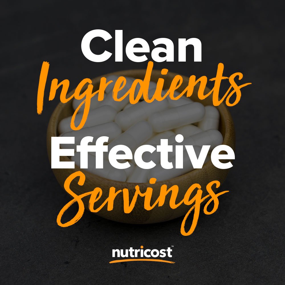 Nutricost sello de pruebas de terceros indicando control de calidad
