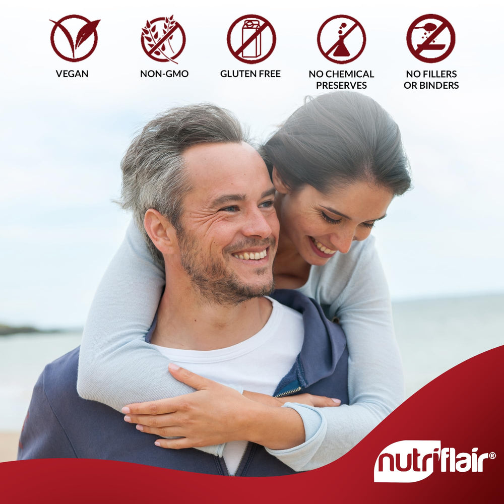 NutriFlair cápsulas desplegadas mostrando textura vegetal
