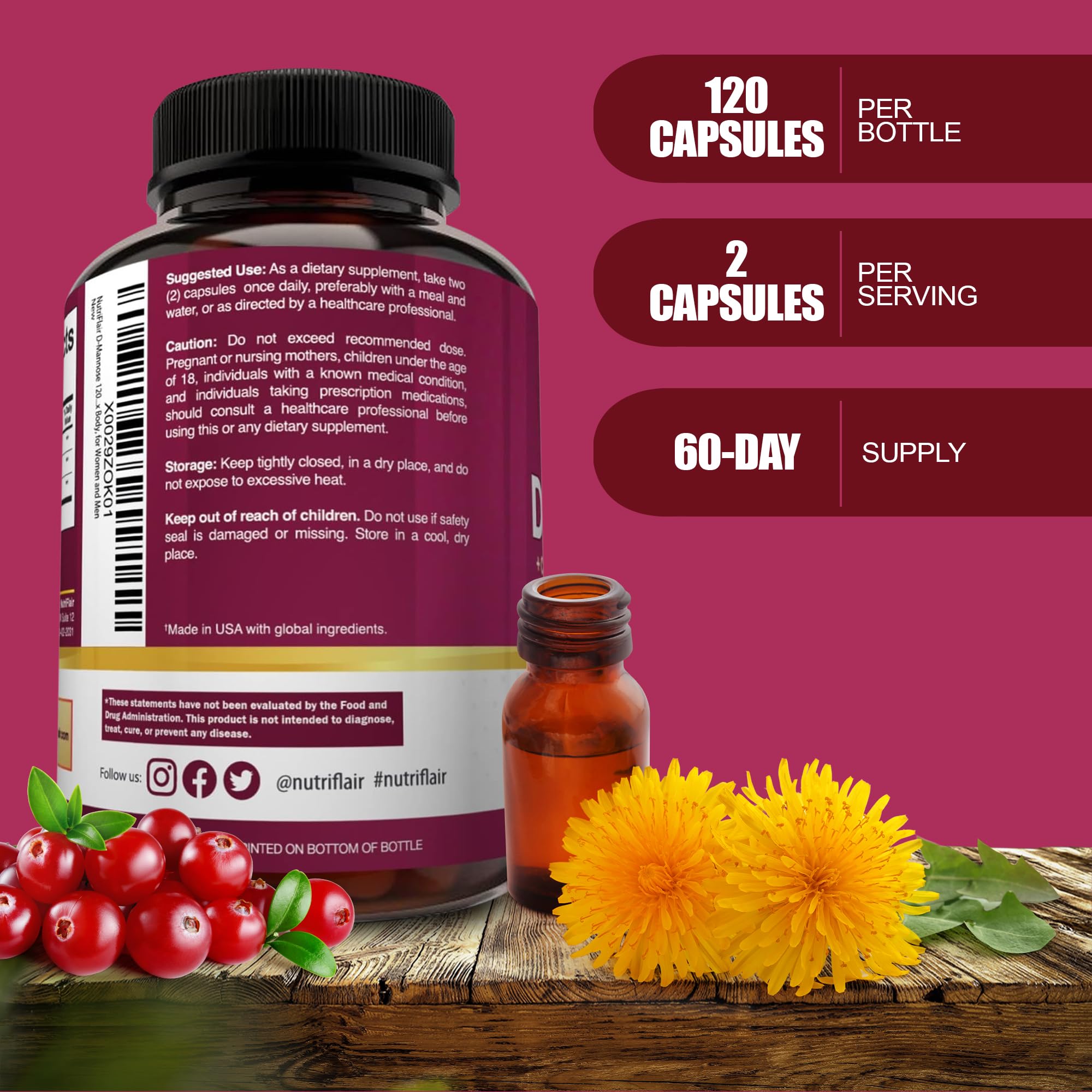 NutriFlair etiqueta de ingredientes para comprobar composición