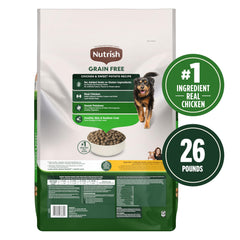 Nutrish cierre y etiqueta del envase que conserva frescura