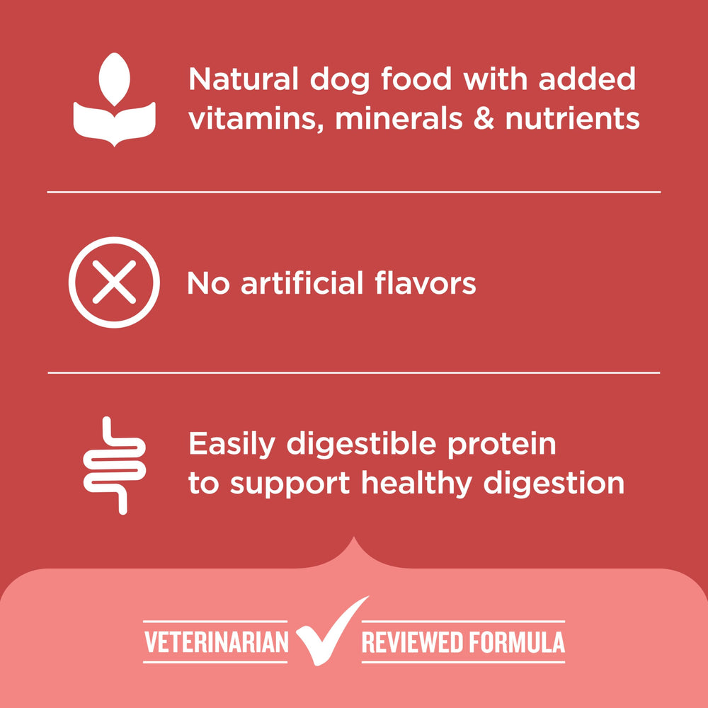 Nutrish etiqueta nutricional enfocada en ingredientes y nutrientes