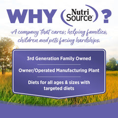 NutriSource ingredientes secos y granos integrales que aportan energía sostenida