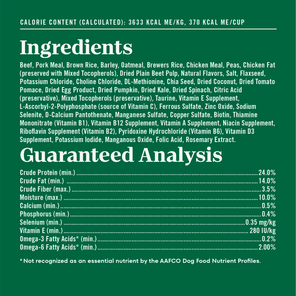 Nutro ingredientes naturales carne y arroz integral demostrando origen reconocible