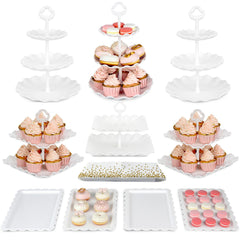 NWK soporte para cupcakes montado frontal, presentación profesional y estable