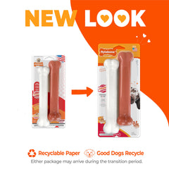 Perro masticando Nylabone Power Chew para aliviar aburrimiento