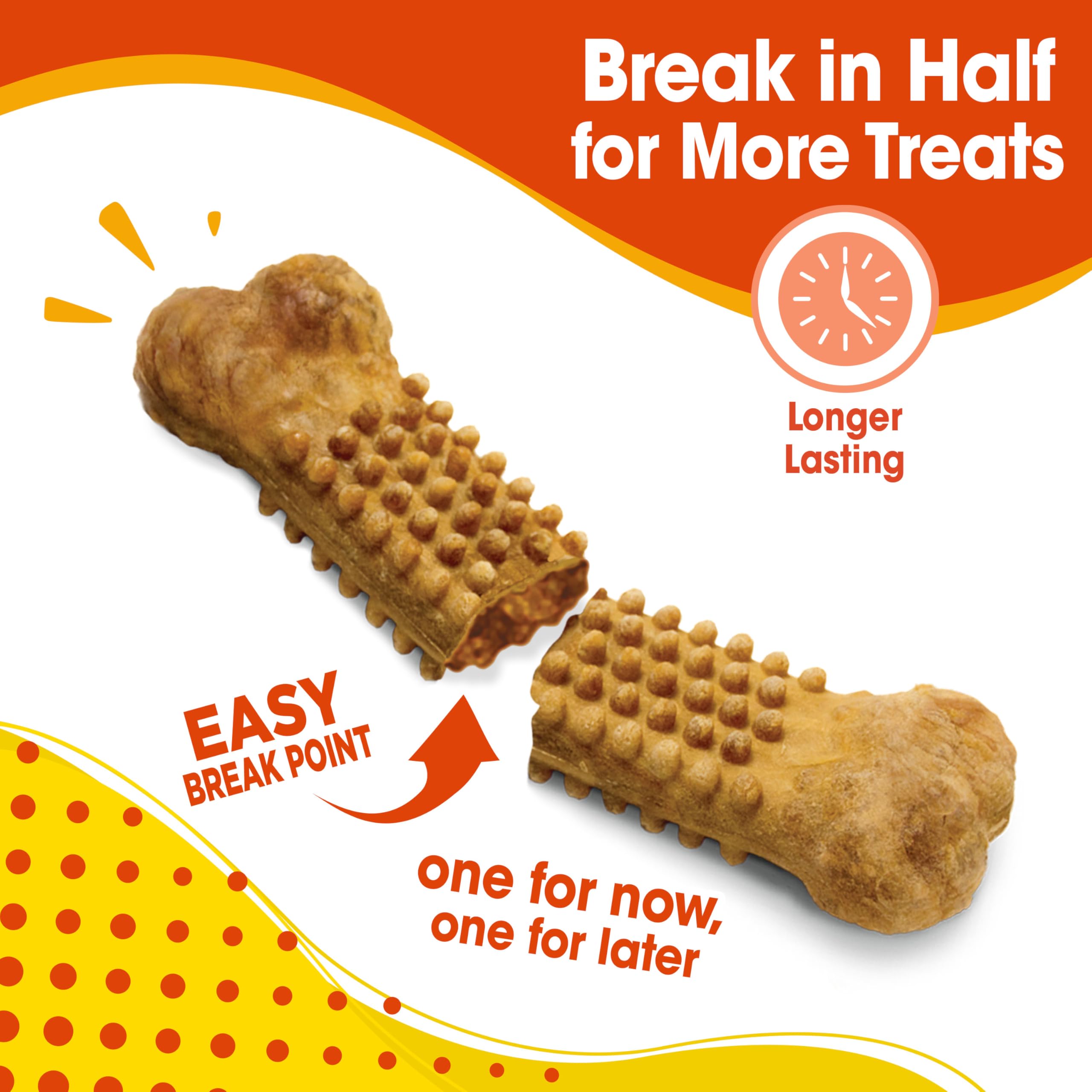 Nylabone Nubz textura cercana que muestra surcos limpiadores y durabilidad