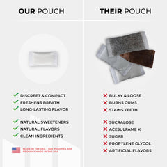 NZE single pouch close-up highlighting texture and clean release