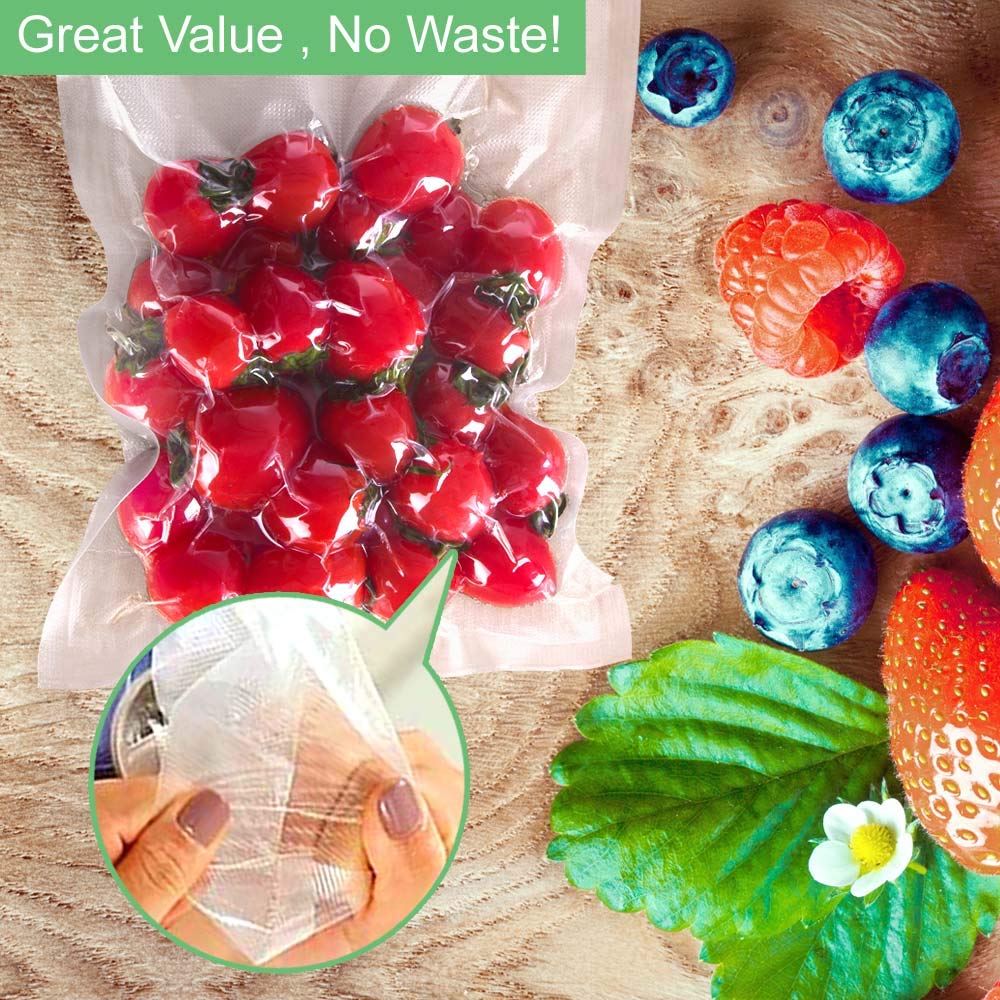 O2frepak bags stored neatly in freezer showing organized space saving benefit