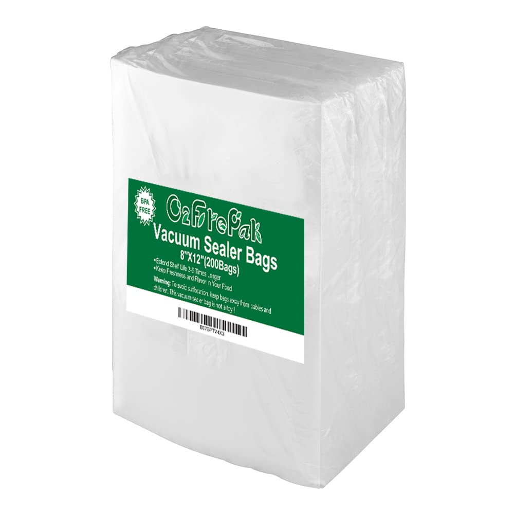 O2frepak front packaging showing 200 quart bags and clear labeling for bulk use